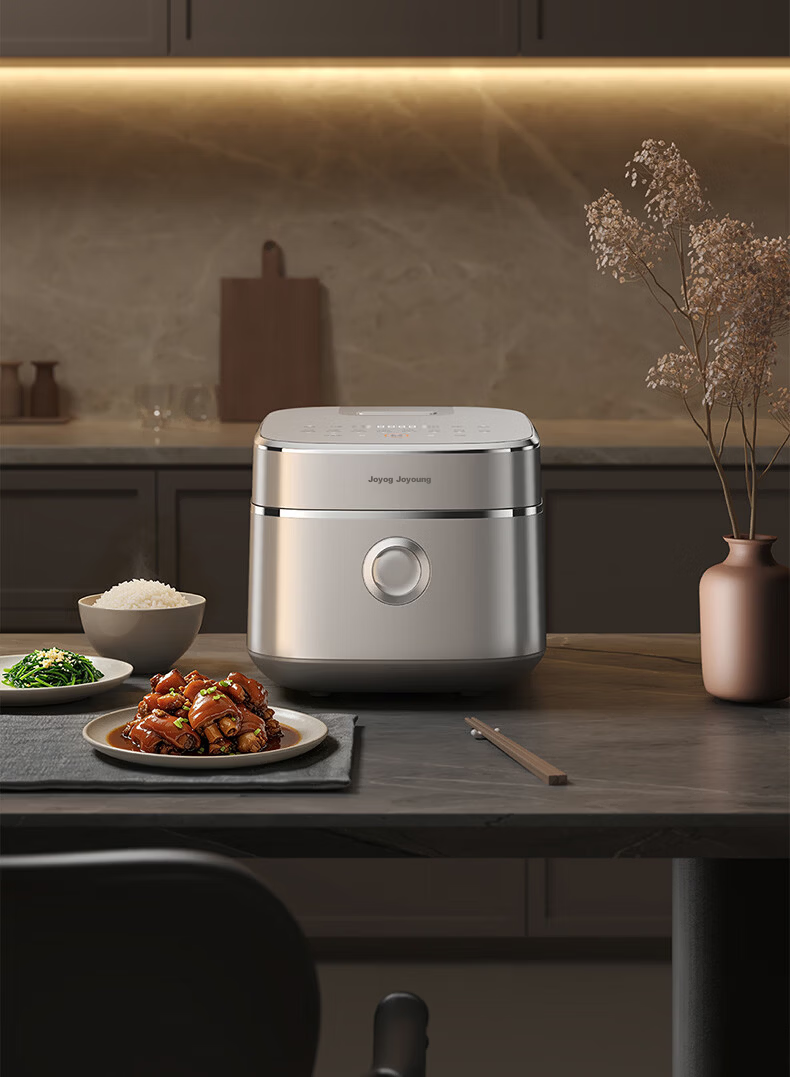 Joyoung Flagship Dual-Drive IH High-Purity Titanium 0-Coating Low-Sugar Rice Cooker 4L Stainless Steel Far-Infrared Air-Cooled Moisture Film 40N1U Pro2 31