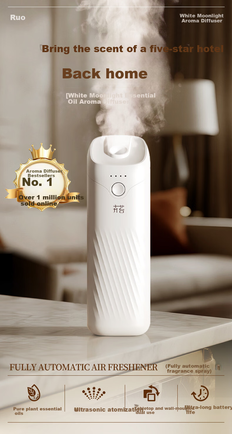 Huitai Home Aromatherapy Diffuser Long-lasting Indoor Room Fragrance Automatic Essential Oil Sprayer Girl Birthday Gift 1