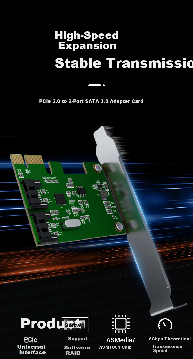KELEPU PCIe X1 to 4-Port USB 3.0 Expansion Card Independent Four-Channel Rear Computer 4-Port USB Adapter Card Dual Power Supply 4Pin/15Pin 1