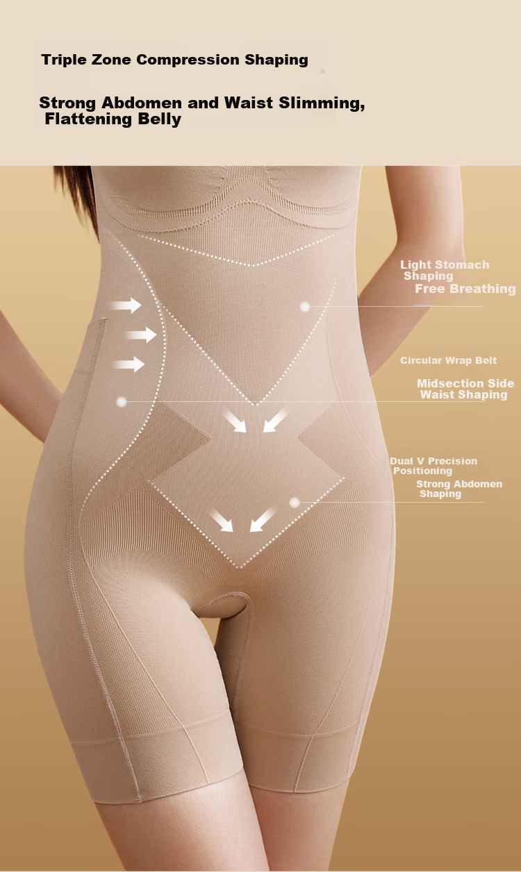 Wu Qingyi [Sun Yi Same Style] Essential Oil Body Sculpting Suit Strong Abdomen Shaping Hip Lifting Shapewear Bodysuit Meteorite Black L 7