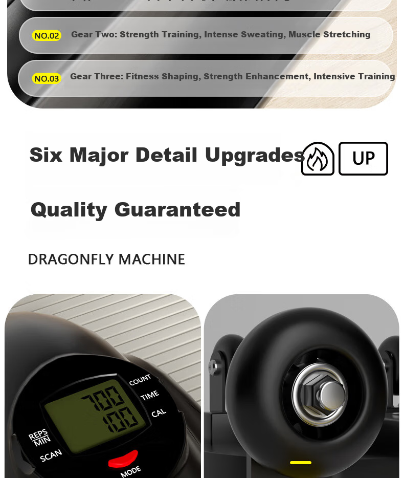 SMART VK Ab Wheel Dragonfly Automatic Rebound Abdominal Roller Lazy Weight Loss Waist Slimming Home Fitness Equipment 10