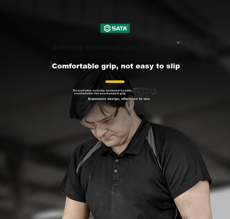 SATA Lithium Battery Brushless Concrete Vibrator Handheld Site Rechargeable Concrete Vibrator D05540 One Battery 18