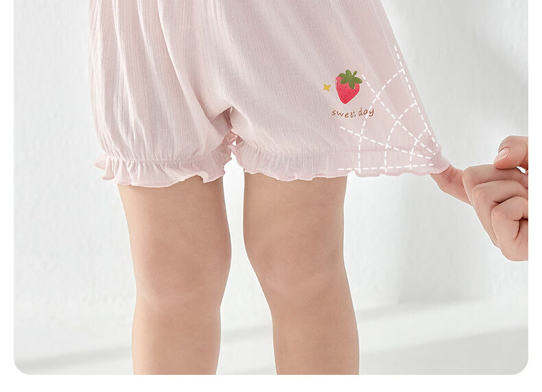 Nido Bear Children's Safety Shorts Girls Summer Thin Modal Underwear Anti-Exposure 2-in-1 Leggings 19