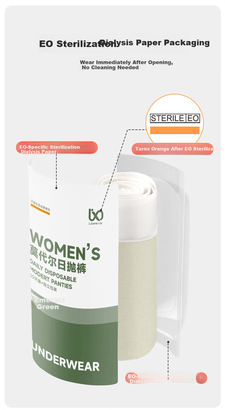 Liomirror Disposable Women's Modal Sterile Travel Mid-Waist Maternity Postpartum Plus Size Daily Use Underwear 5 Pieces XL 4