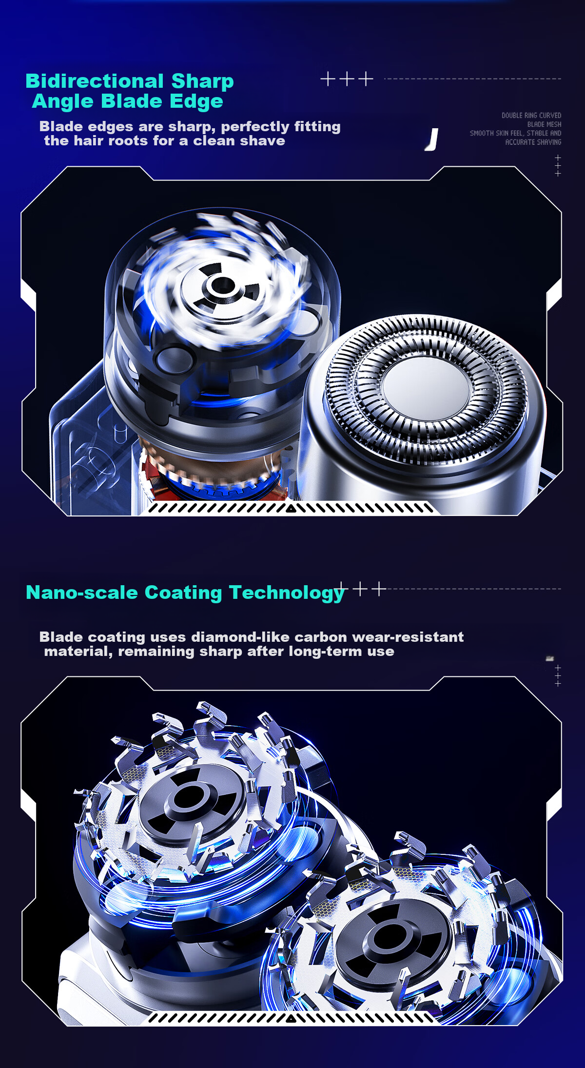 Tongshi Aiqi S9 High-Speed Dual-Head Alloy Body Portable Mini Men's Electric Shaver Birthday Anniversary Gift for Husband Boyfriend Custom Gift Box 7