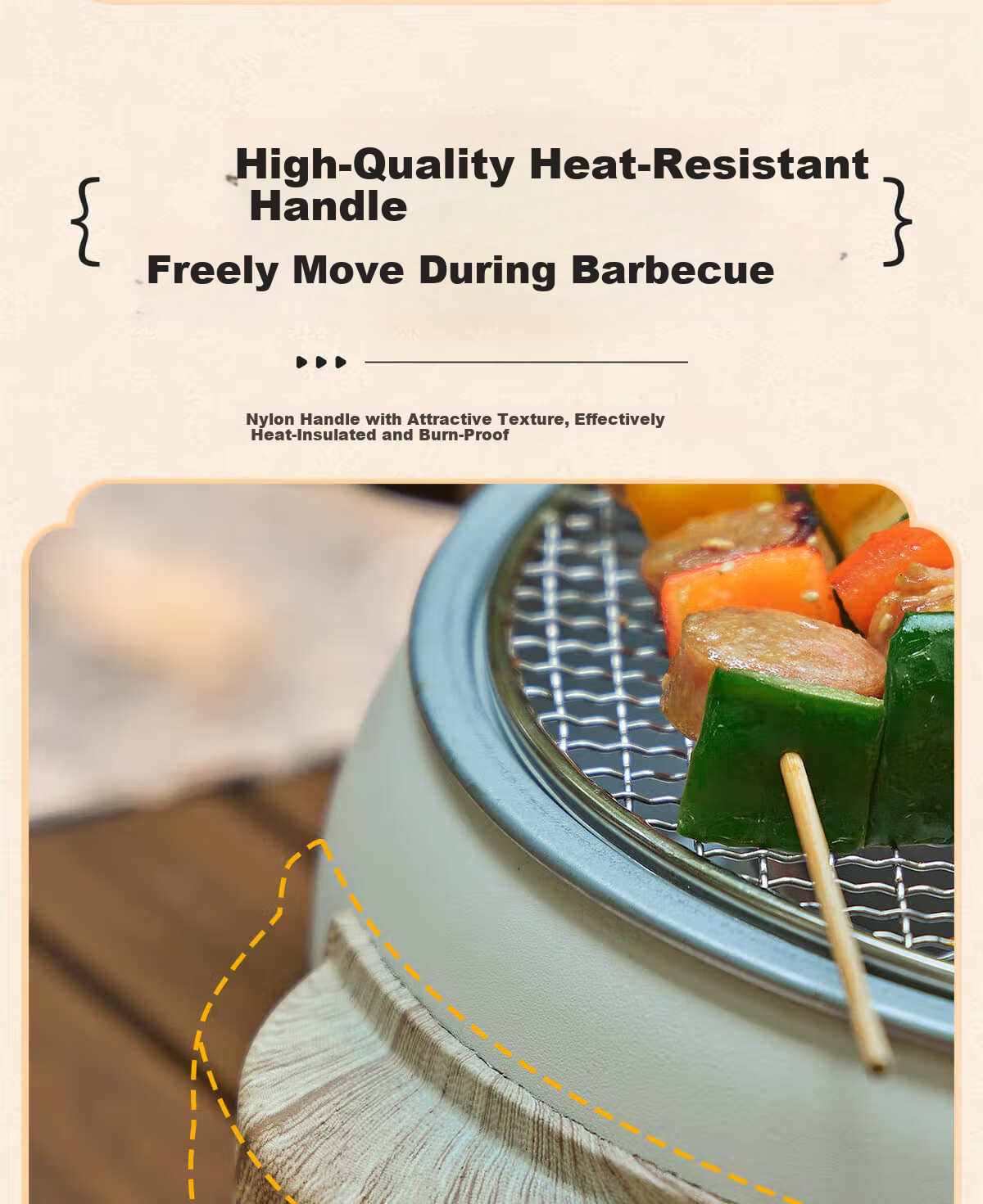CAMELJEANS Dual-Use Electric and Charcoal Tea Boiling Set Complete Barbecue Stove Outdoor Indoor White New Model 9