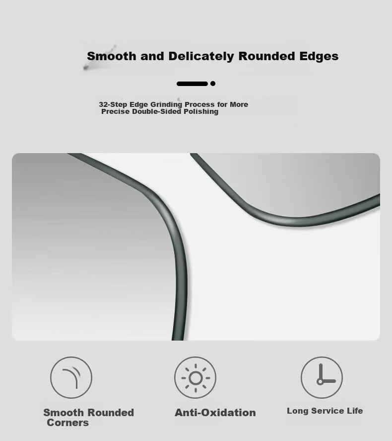 Xiangzhubian Frameless Wall-Mounted Self-Adhesive Full-Length Dressing Mirror for Dormitory Home Entrance Bedroom Glass 50*160cm 11