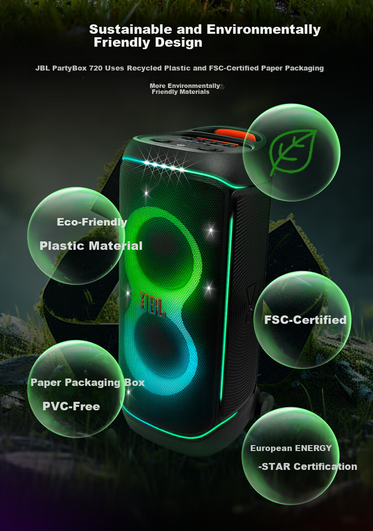 JBL PARTYBOX 720 Party Speaker Outdoor Bluetooth Portable KTV Smart Speaker High Power Music Rhythm Light Show Long Battery Life Speaker 13