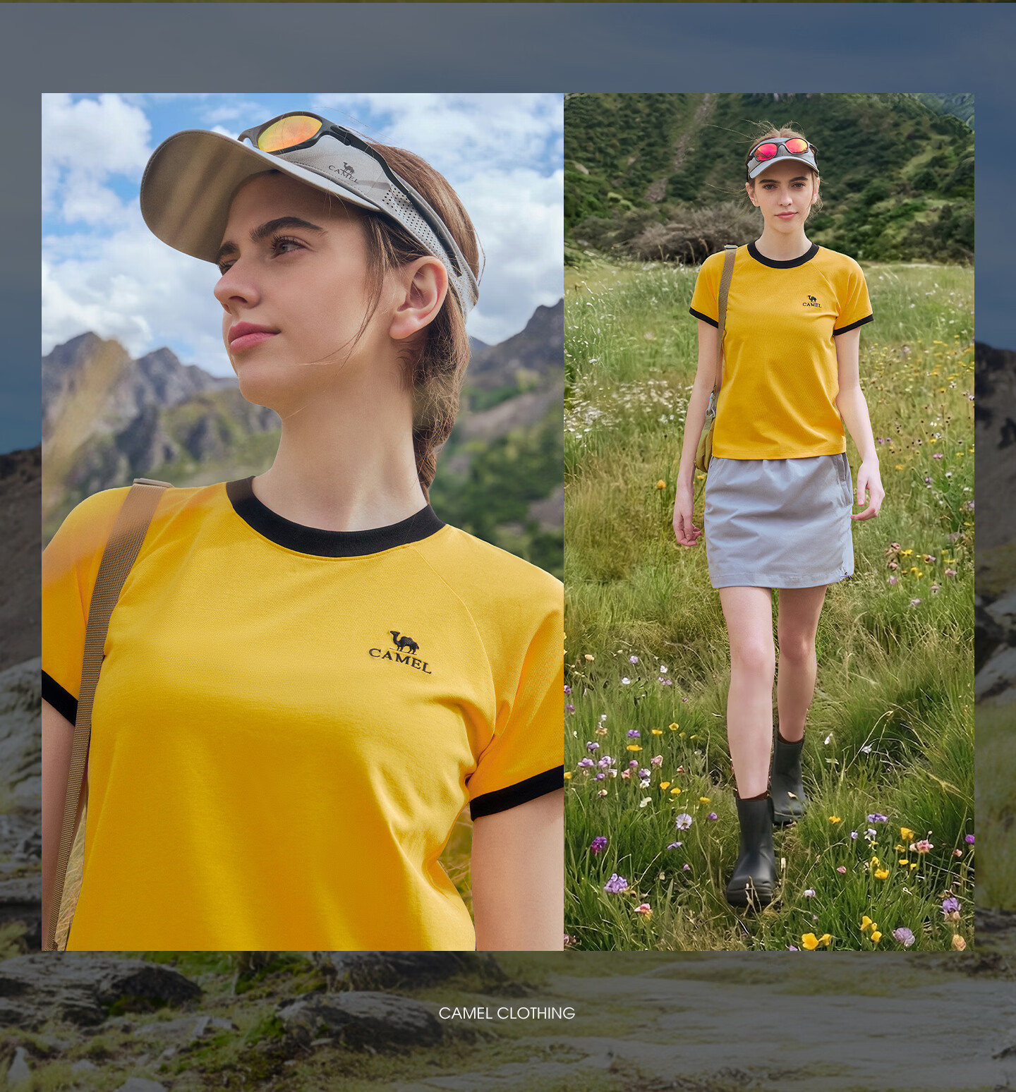 CAMEL Outdoor Quick-Dry Short Sleeve Unisex 2026 Spring Summer Breathable Sports Loose Fit Crew Neck Casual T-Shirt 9001 4