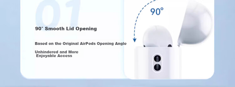 HotFire AirPods Pro 3rd Generation Protective Case Silicone Transparent Full-Cover Shockproof Dustproof Soft Cover for Apple Bluetooth Earphones 12