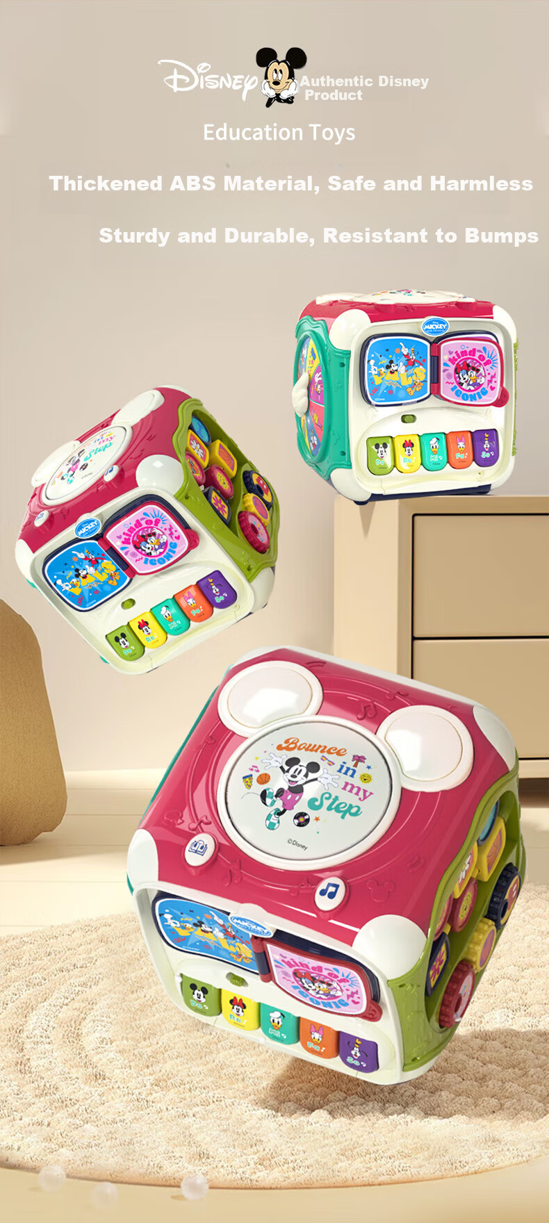 Disney First Birthday Gift Baby Toy 0-1 Year Old Intelligence Development 9