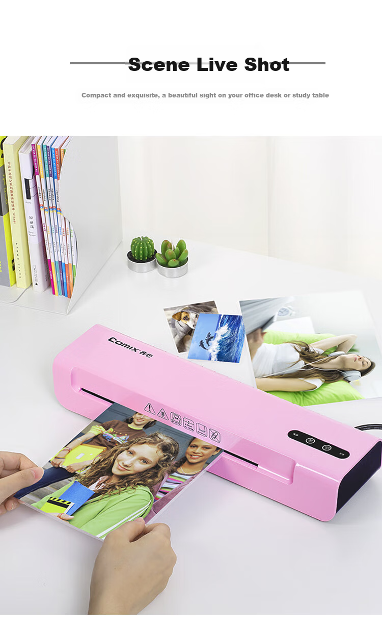 COMIX Photo Laminating Film, A4 Laminating Pouches, Photo Lamination Film, A4 Laminating Paper, Protective Film for Cards, A4 Laminating Paper, 100 Sheets/pack, QXA480 12