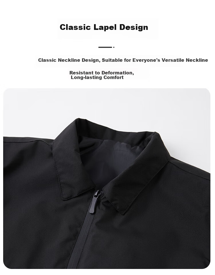 RED DRAGONFLY Men's Jacket Business Casual Fashion Simple Versatile Loose Comfortable Lapel Coat Black 4XL 2
