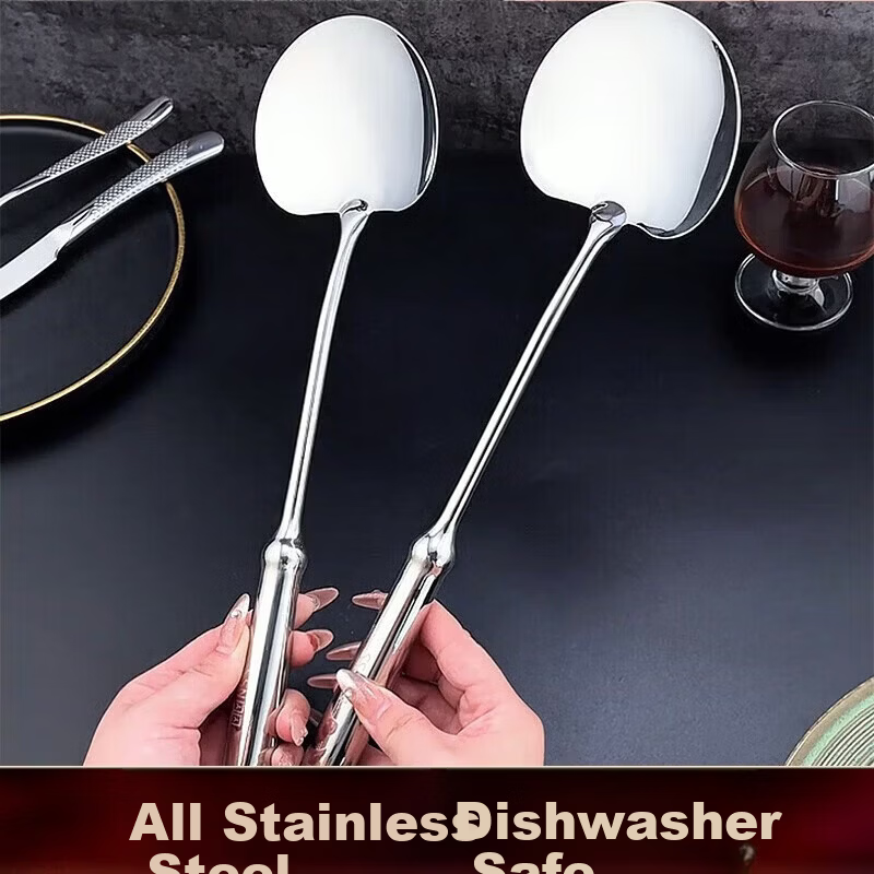 SSN Mushroom Turner 316L Stainless Steel Cooking Spatula Food Grade Mushroom Shovel 8