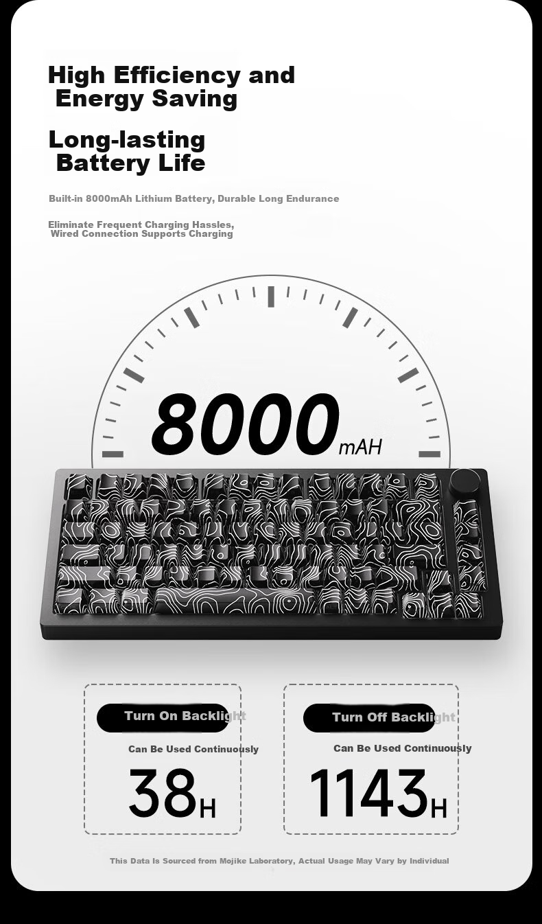AKKO & MoGeek M1 V5 CNC Aluminum Custom Mechanical Keyboard Three-Mode Wired 2.4G Bluetooth Gasket Gaming Office Keyboard with Hot-Swappable Switches 11