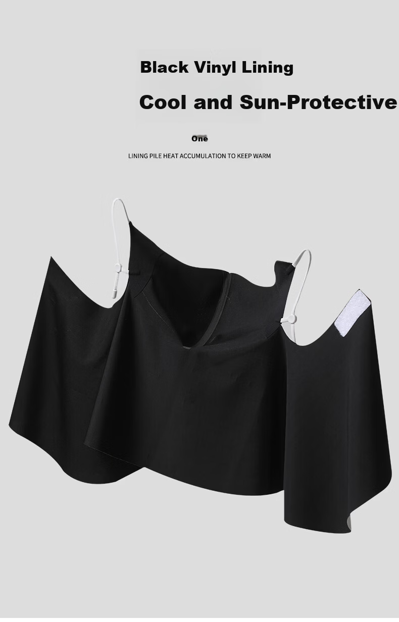 Nanjiren Women's Summer Sun Protection Face and Neck Mask Outdoor Driving Cycling Sun Shield Mask Dark Gray 4