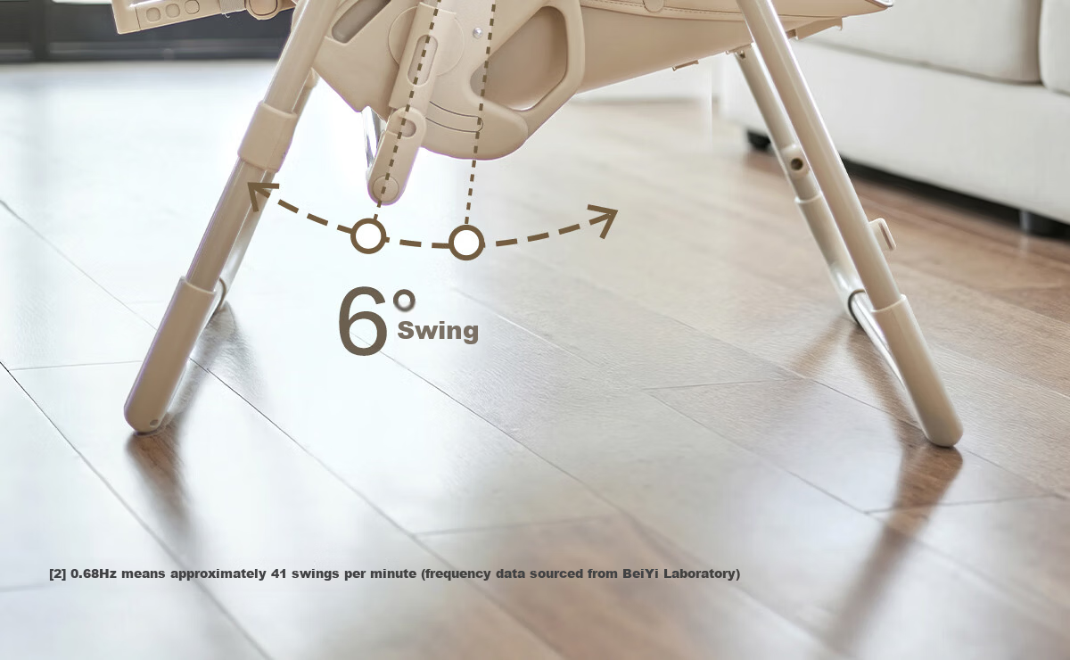 Beiyi 2-in-1 Baby High Chair and Rocker Khaki 19