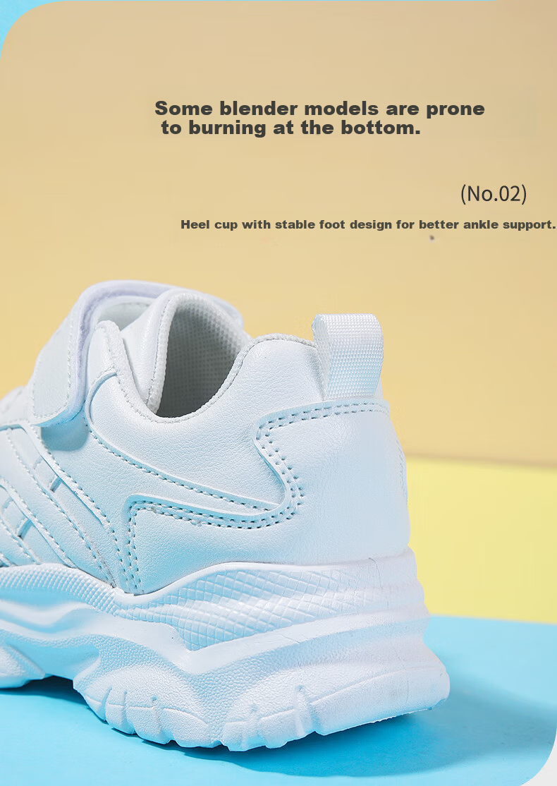 Warrior Kids Lightweight Sports Running Shoes Boys Girls School Soft Sole Casual White WZ-0387 Size 33 1