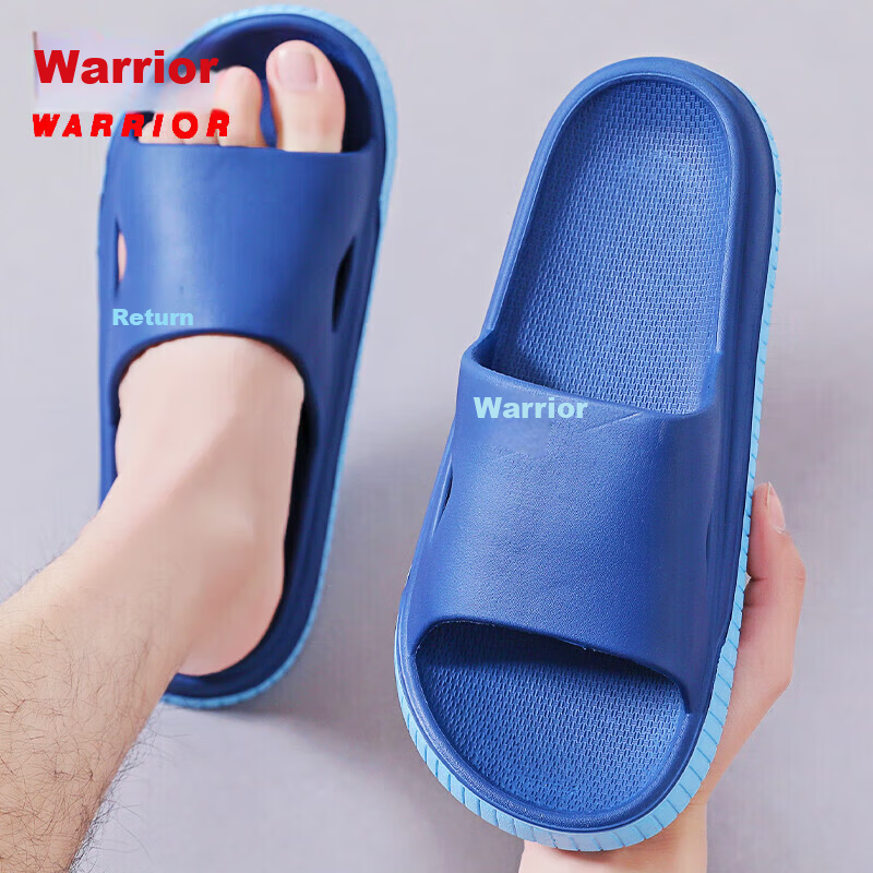 Warrior Solid Color Slippers Home Indoor Outdoor Bathroom Soft Sole Korean Style Outdoor Beach Sandals HL0161