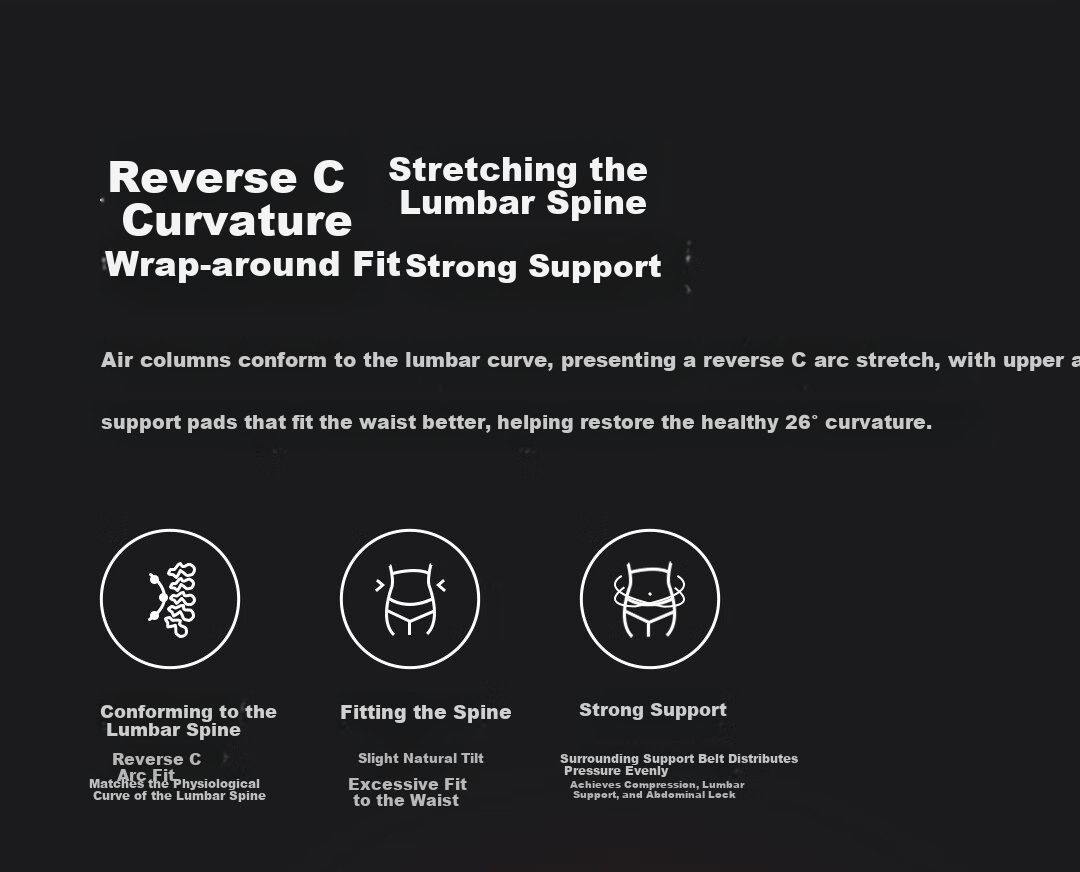 CoolRelax Waist Support Massager HA60 Heat Therapy Massage Device Smart Lumbar Belt Electric Heating Warm Waist Lumbar Spine Muscle Strain Relief Waist Stretching Birthday Gift for Parents New Year Gi 4