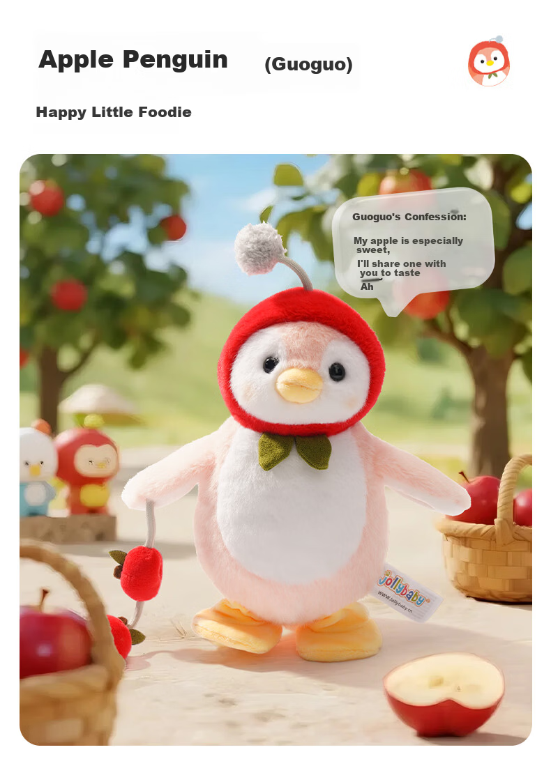 Jollybaby Kids Plush Electronic Pet Penguin Doll Baby Soothing Companion Holiday Birthday Gift Chef Blue 5