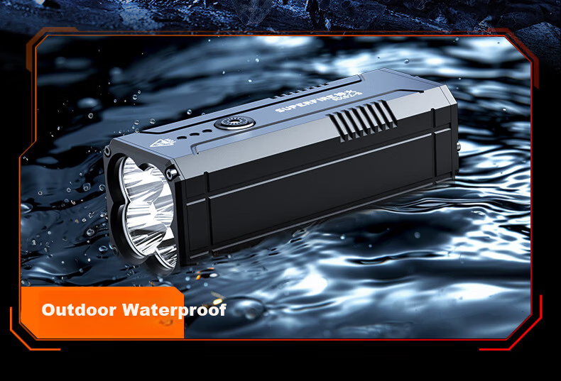 SupFire RX52-S Flashlight High Brightness Long Battery Life Long Range Outdoor Military Spotlight 200000 Lumens 12