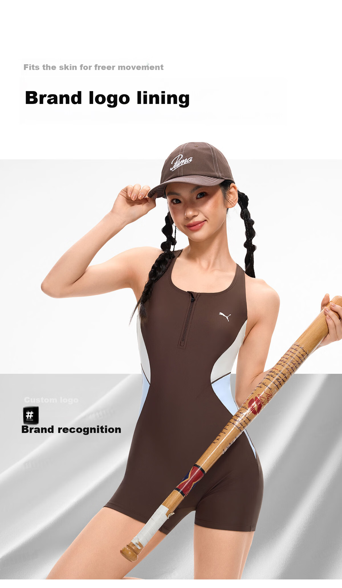 PUMA Women's One-Piece Square-Leg Chlorine-Resistant UV Protection Slim Fit Professional Swimsuit for Swimming Pool and Hot Spring 20