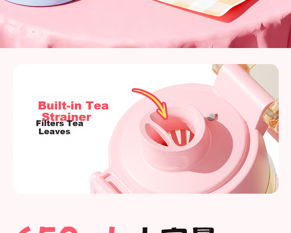 FUGUANG Children's PPSU Dual-Use Straw Cup Student School Water Bottle for Boys and Girls Pregnant Women High-Temperature Resistant Plastic Cup 9