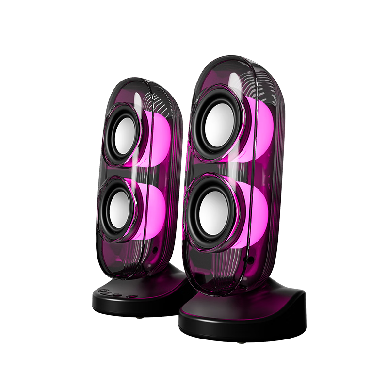 HP NS2 Pro Computer Speakers Mini Desktop Multimedia Wired Laptop Desktop Subwoofer Black
