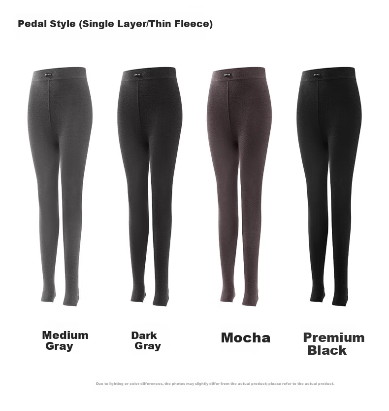Herbal Original New Thermal Pants Outerwear Leggings Cold-Resistant Cotton Pants for Women Medium Gray Light Warm Footed L 18