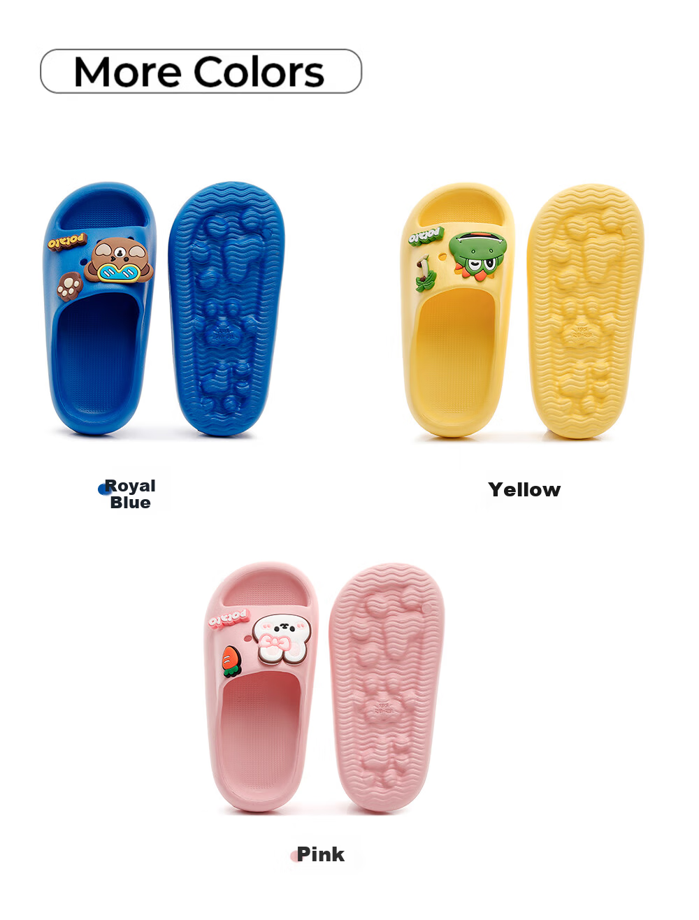 XGGC Kids Summer Slippers Boys Indoor Home Bath Non-Slip Girls Baby Children Cool Sandals Navy Blue Size 28-29 2