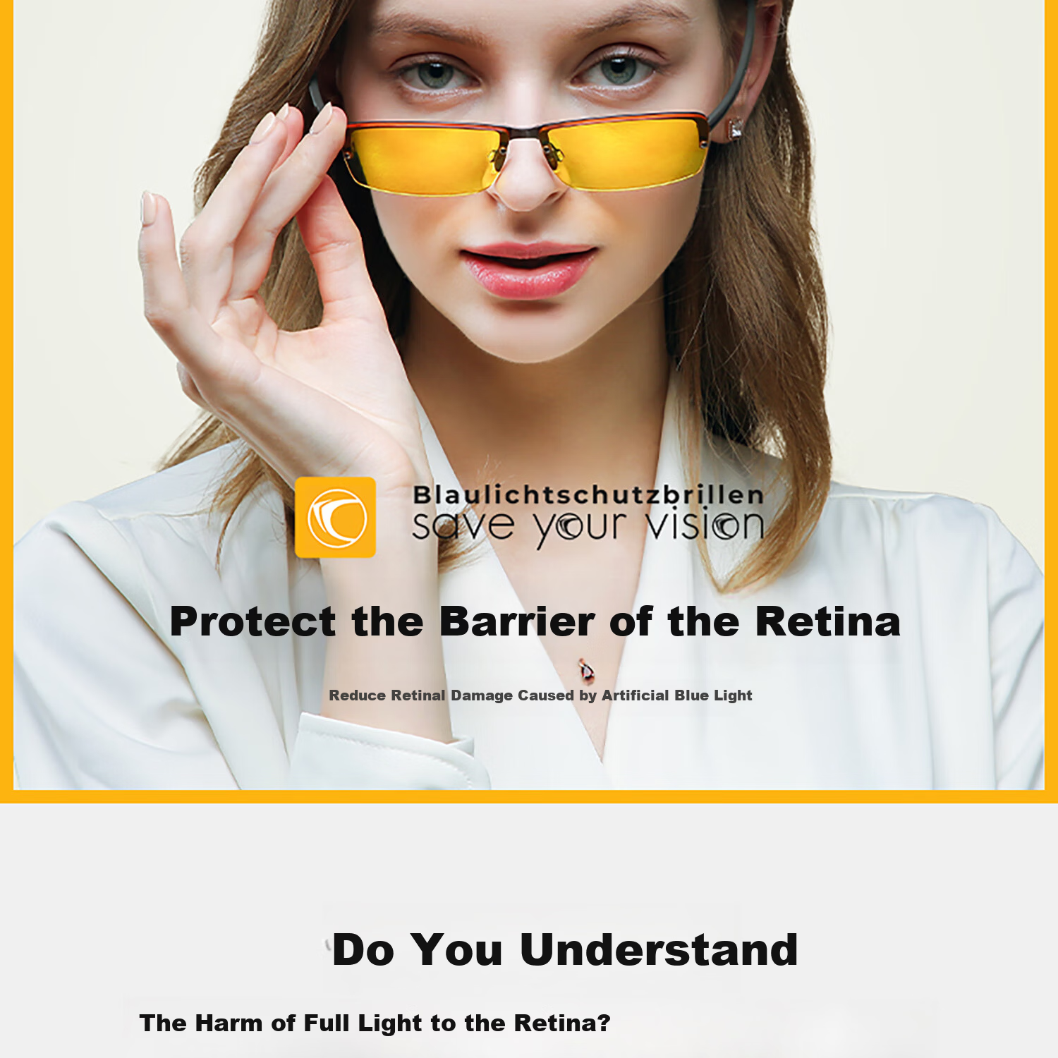 Prisma German Brand Blue Light Blocking Glasses Anti-Fatigue Radiation Protection Eyewear for Phone and Computer P1704 2