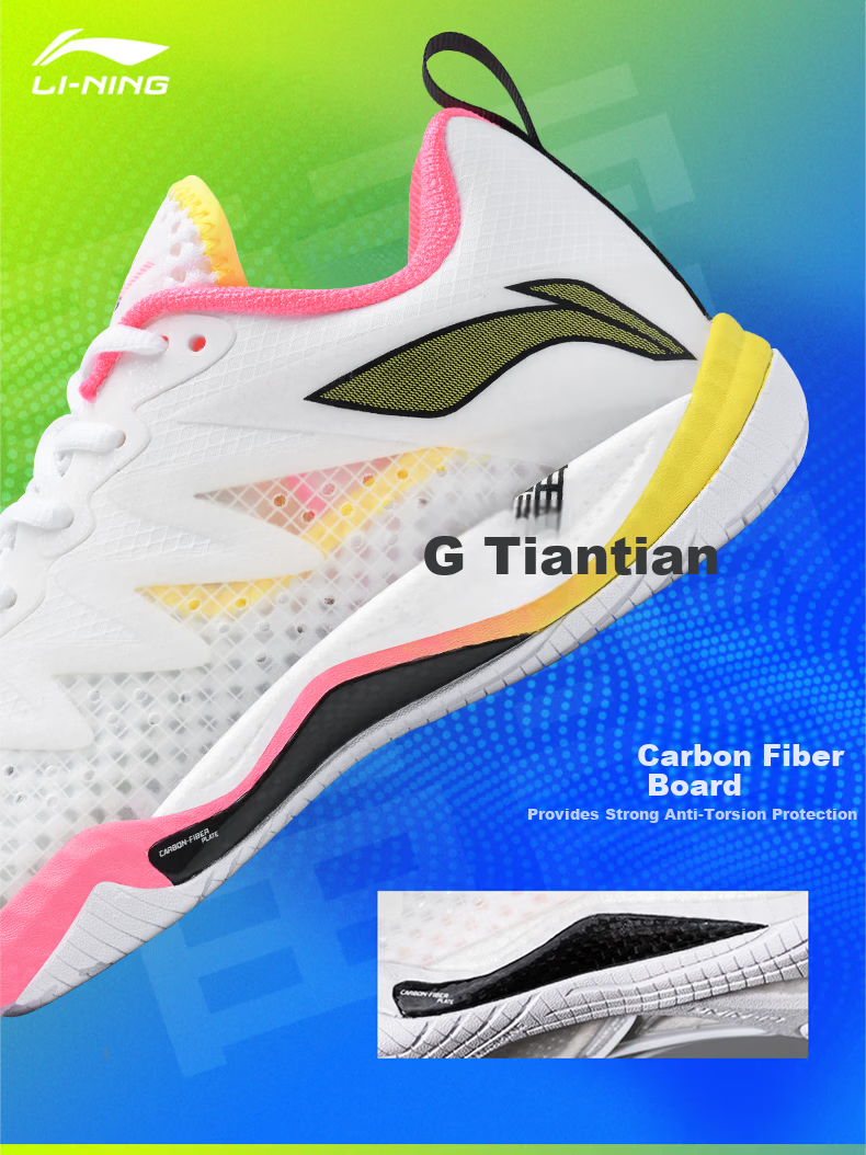 LI-NING Badminton Shoes Falcon 5 New Men's Shock Absorption Durable Breathable Full-Length Cushioning Technology 3