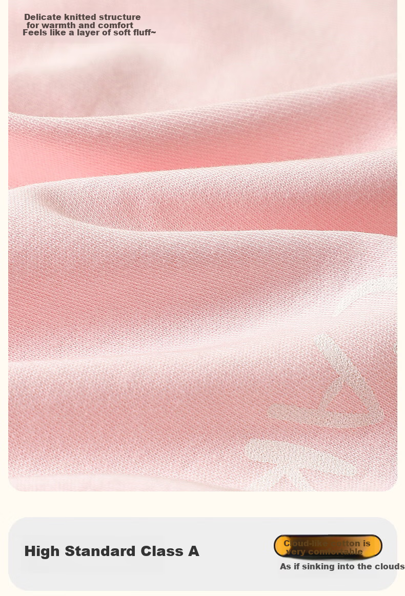 Yalu Kids Girls Cotton Thermal Underwear Set Antibacterial Home Sleepwear Comfortable Innerwear 6