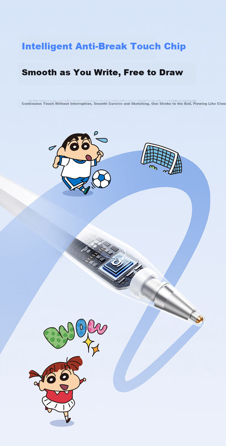 Baseus Crayon Shin-chan Edition Compatible with Huawei Stylus Xiaomi Touch Pen Tablet Touchscreen Pen M-Pencil 3rd Gen Capacitive Pen Universal for Redmi MatePad 11.5S 6