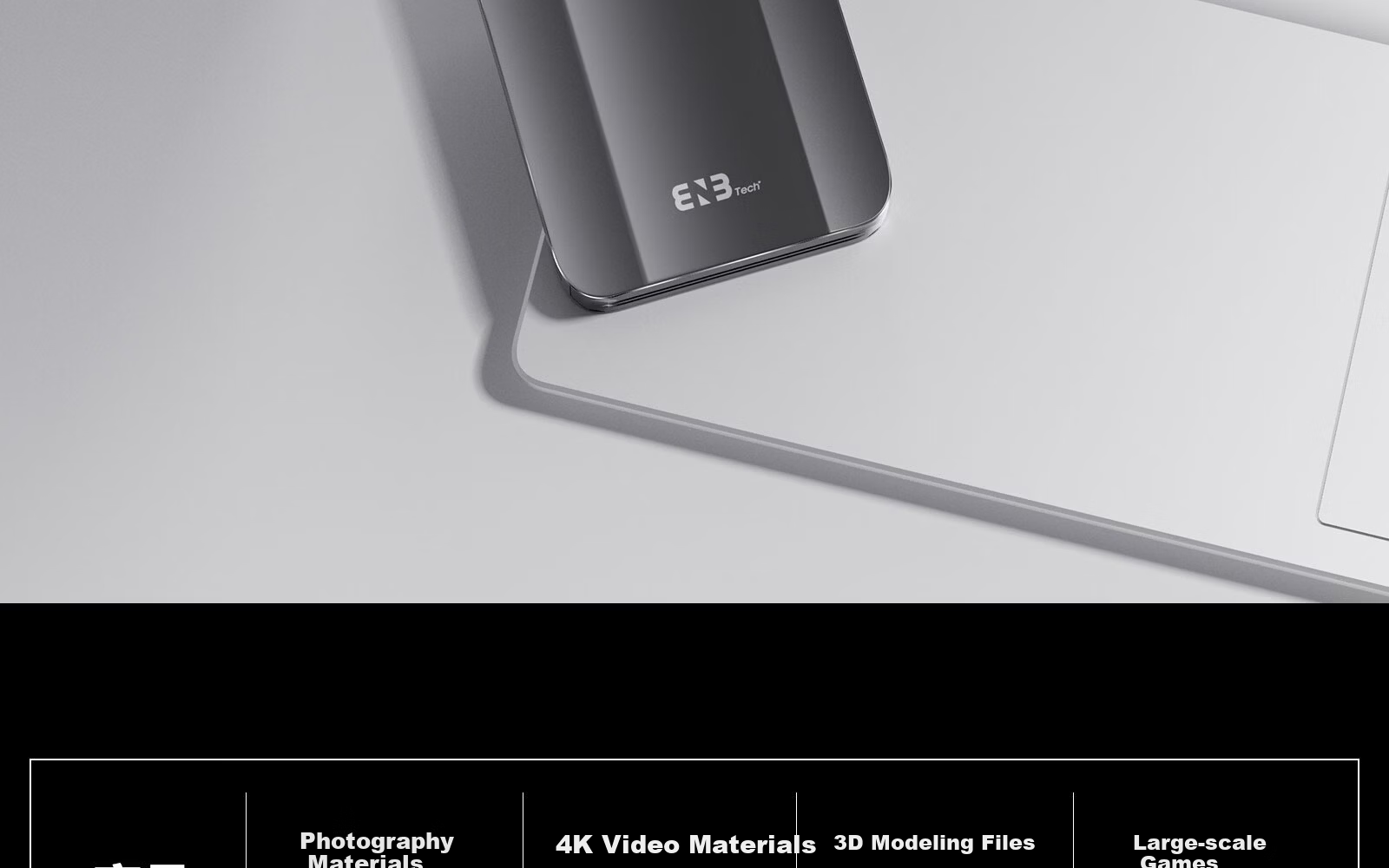 ENBTECH Mobile Solid State Drive 500GB Deep Space Gray High-Speed PSSD Dual Use for Phone and Computer Compatible with Apple Android TYPE-C/USB Interface Plug and Play Expansion 11