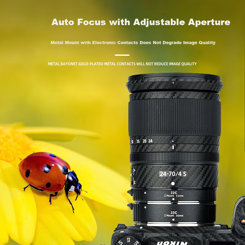 JJC Close-Up Lens Adapter Macro Extension Ring Z-Mount for Nikon Z50II Z6III Z63 ZF Z8 ZFC Z72 Z9 Z30 Zfc Camera Accessories