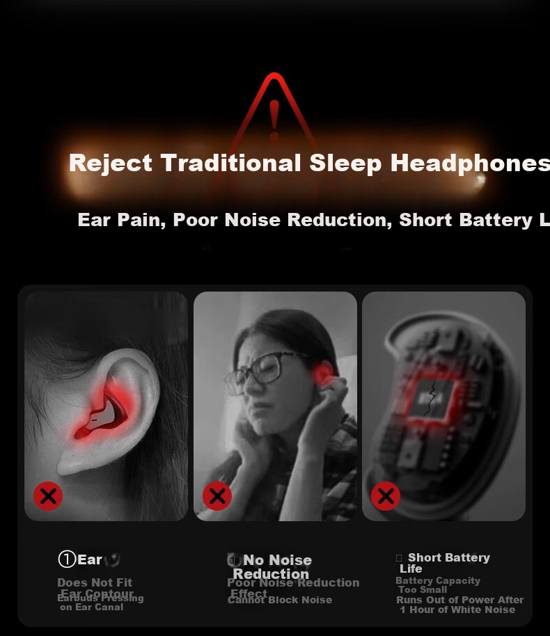 KINYO Sleep Bluetooth Earphones Wireless Noise-Cancelling Side-Sleeping Sound Isolation 2025 New i88 4