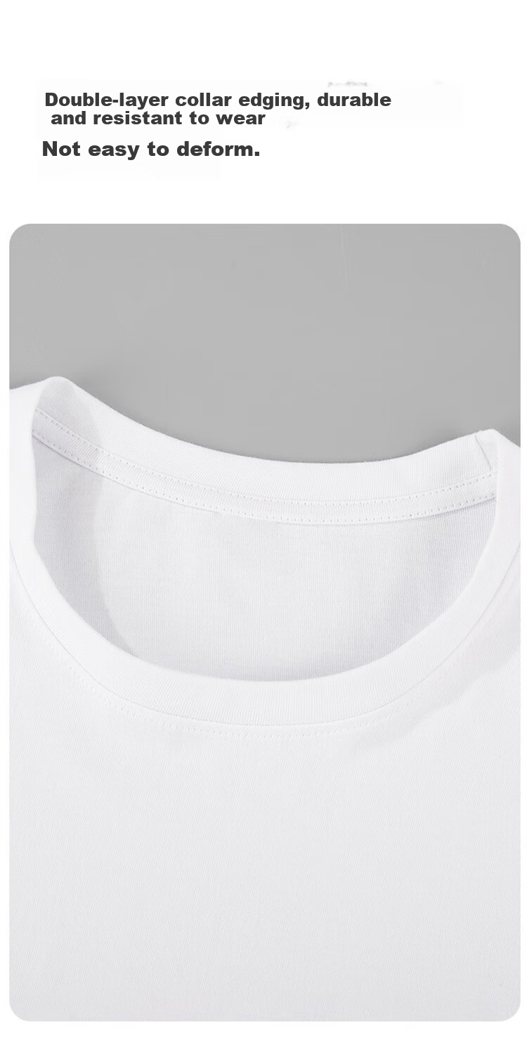 LangSha Pure Cotton Men's Long Sleeve Crew Neck T-Shirt 10A Antibacterial Mite-Resistant Autumn Winter White Undershirt Top 14