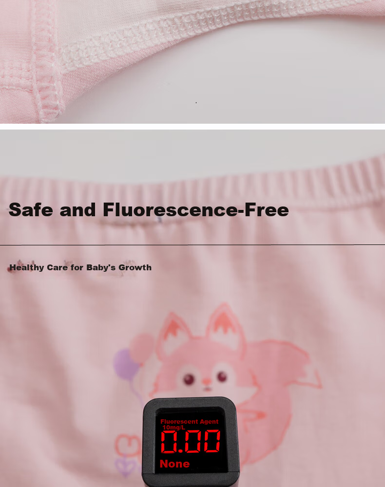 Hodo Kids Girls' Underwear 4-Pack A-Class Pure Cotton Boxer Briefs Cute Little Fox Size 150 8