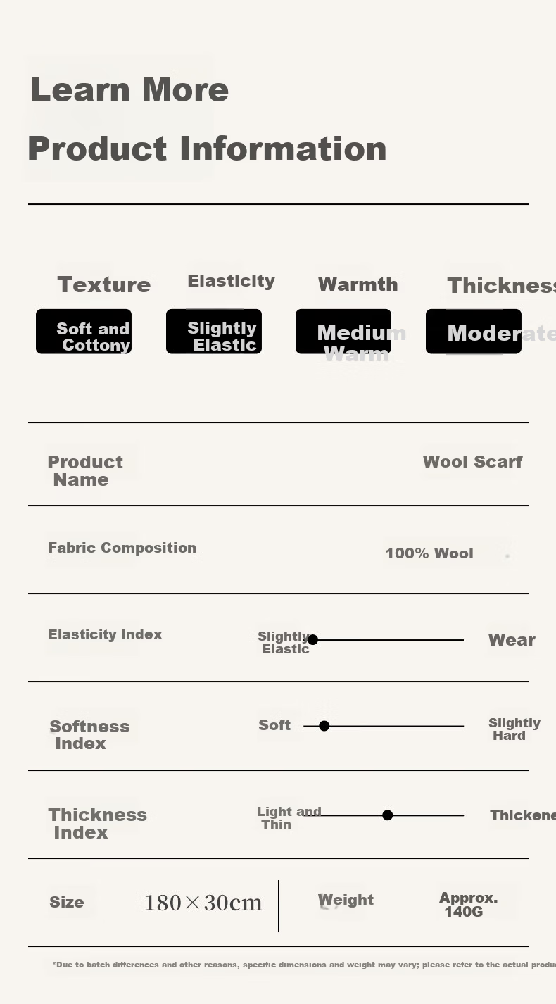 TUCANO Pure Wool Women's Winter Plaid Scarf Warm Shawl Neck Warmer Gift for Girls and Moms New Year Birthday 13