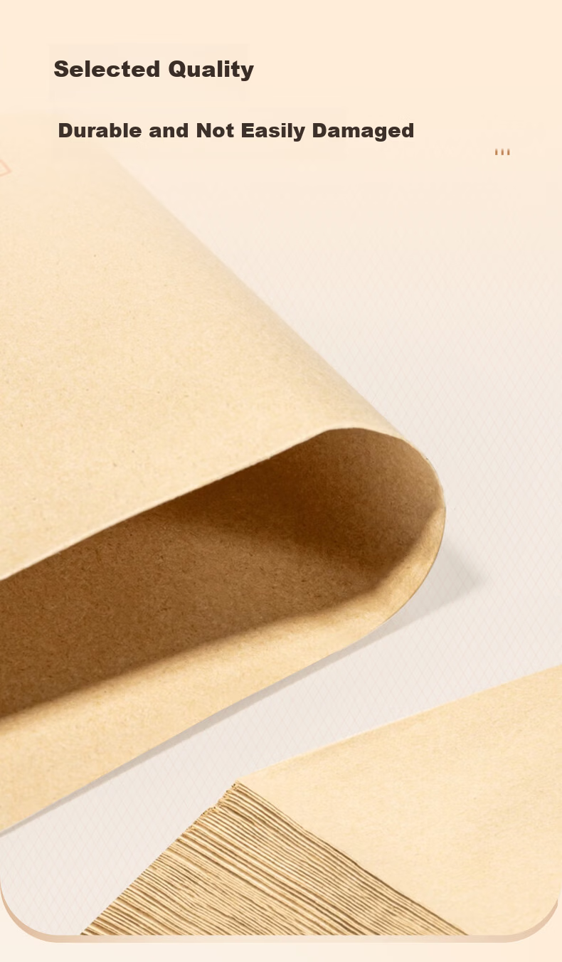 Kelangxinsheng Kraft Paper Standard Envelope, 230*160mm, 120g Thick Pure Wood Pulp Office Bill Folder, Business Letter Envelope, Invoice Bag, Payroll Bag, No. 7, Pack of 20 2