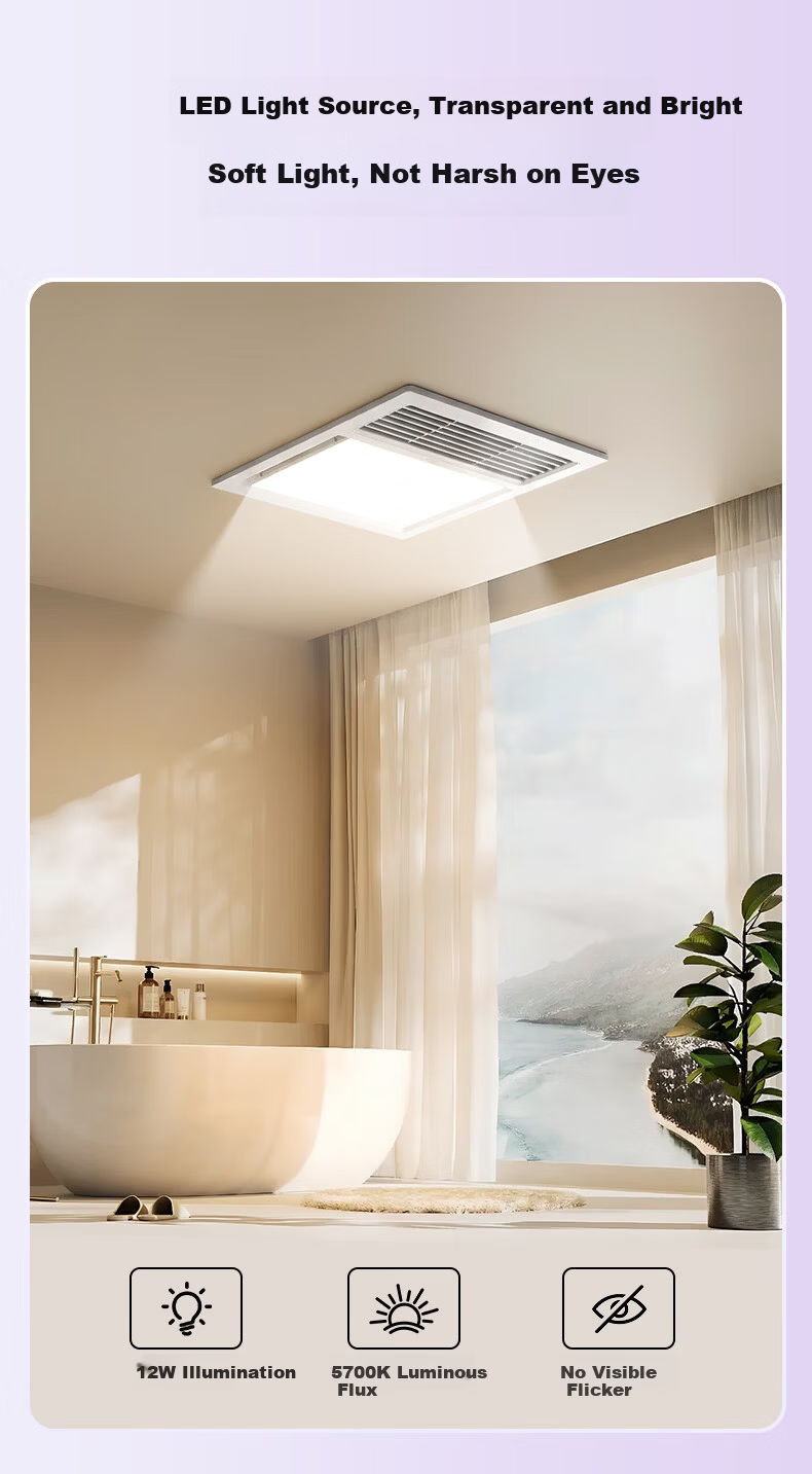 Midea Warm Air Bathroom Heater Warm Cube Series Lighting Exhaust Ventilation Multifunctional Heater GA00 8