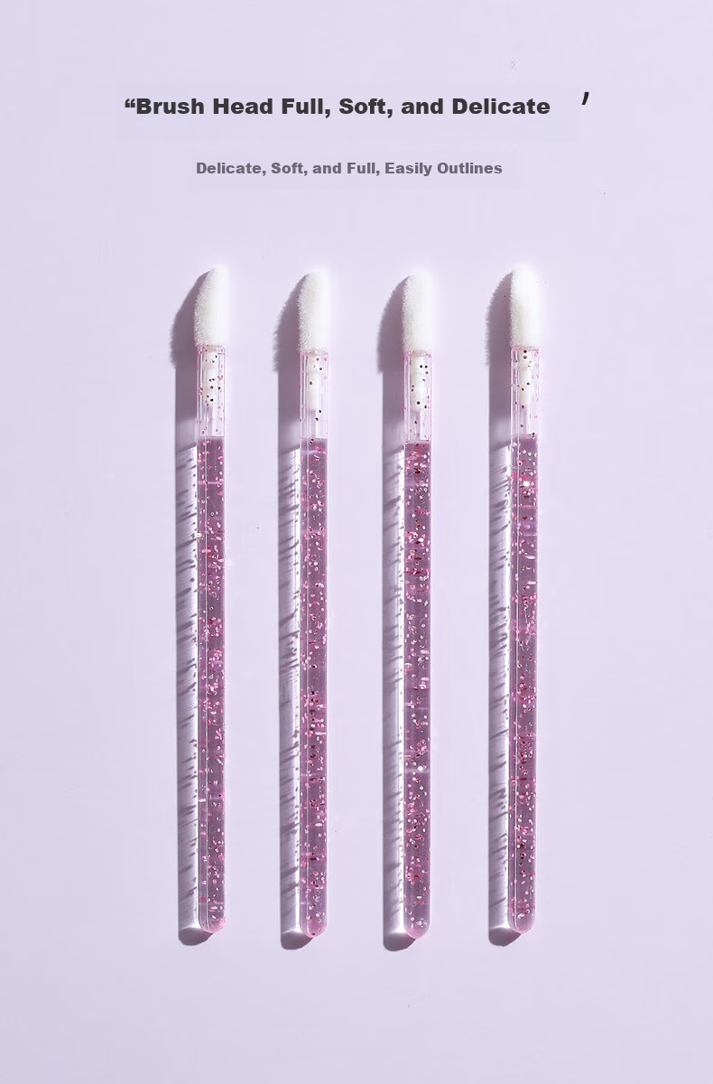 Miaoqian Round Tip Lip Brush Portable Concealer Brush Lipstick Brush Ultra Soft Makeup Tool Set for Girls 7