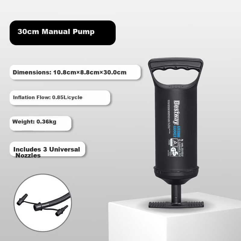 Bestway Outdoor Car Air Mattress Tent Inflatable Swimming Ring Manual Air Pump 62002