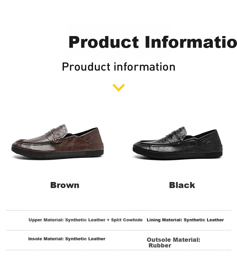 HLA Men's Casual Slip-On Loafers with Soft Soles, HAAPXM2FBI171, Black, Size 41 4