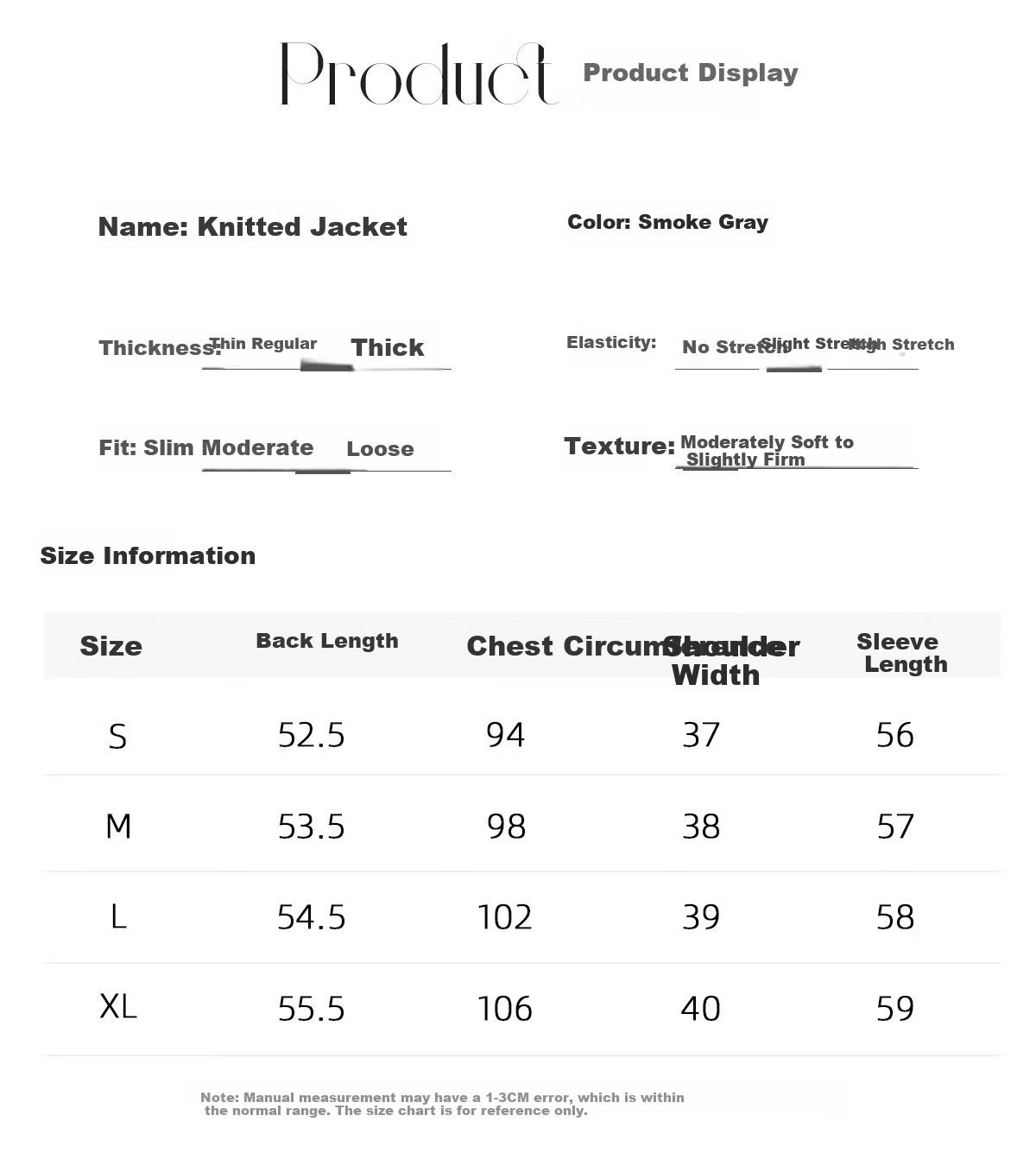 Chushen Spring Autumn Women's Short Jacket Fashion Hooded Casual Knit Cardigan Sweater S53D094 19