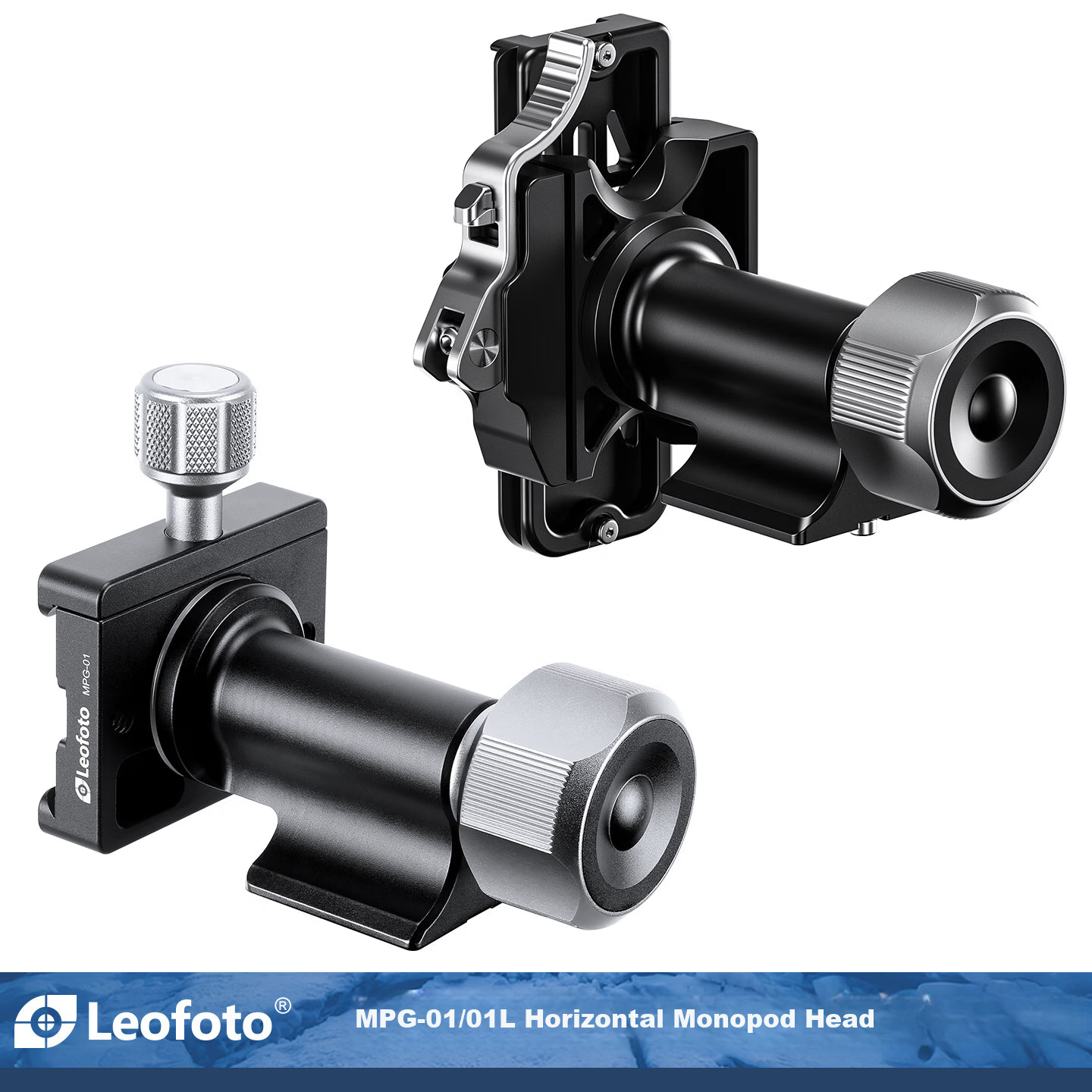 Leofoto MPG-01 Horizontal Monopod Pan-Tilt Quick Release Clamp Adapter for Arca Quick Release Plate Conversion Head Accessory