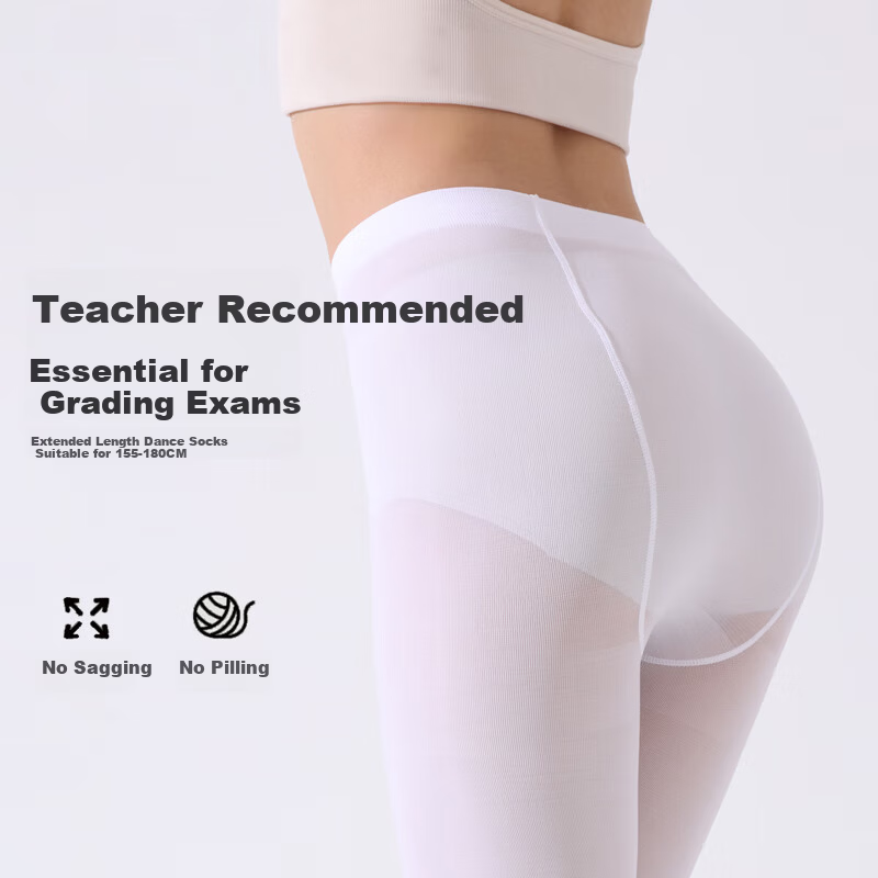 Free Style Dance Socks Adult White Leggings Women Summer Thin Pantyhose Female Student Large Children Ballet Special