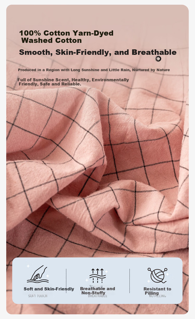 MINISO 100% Cotton Travel Hotel Anti-Dirt Sleeping Bag Full Cotton Double Bed Sheet and Quilt Cover Integrated Bedspread 200*210cm 5